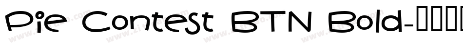 Pie Contest BTN Bold字体转换
